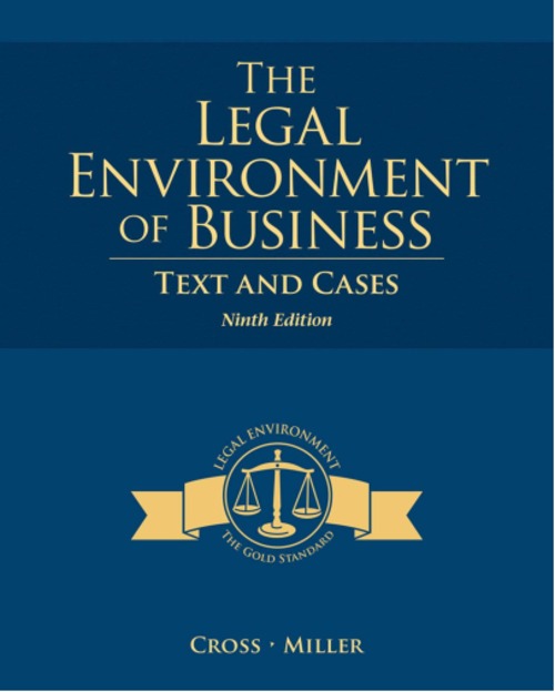 Product picture The Legal Environment of Business: Text and Cases  